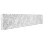 Italian Carrara White Marble Sidesplash - whitebackground angled view
