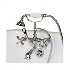 Cambridge Plumbing - CAM463W-CP - Clawfoot Tub Wall Mount British Telephone Faucet in Polished Chrome